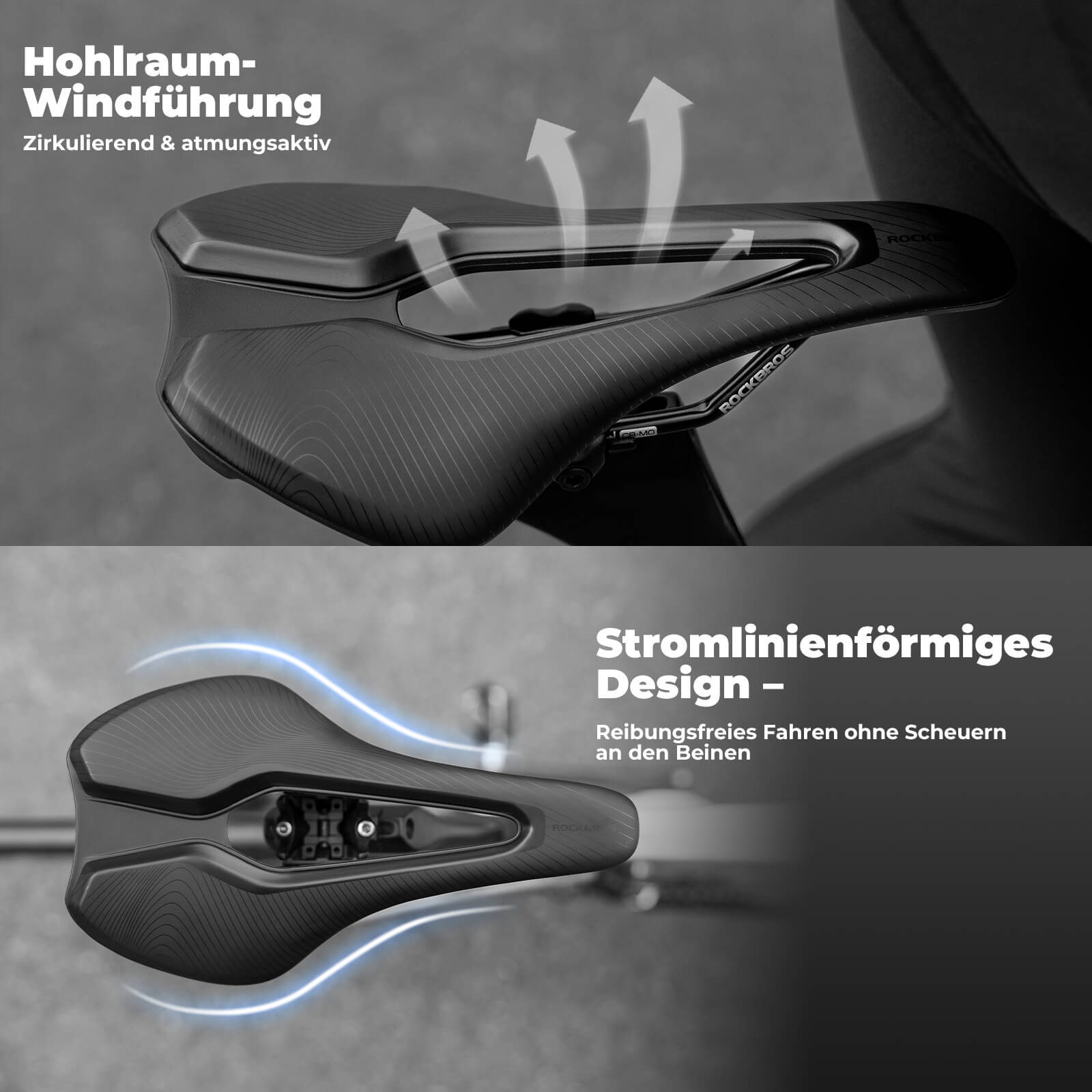 Fahrradsattel Wasserdicht bereit für Rücklichtmontage Herren/Damen - Fahrradsattel ROCKBROS - EU - NooMii