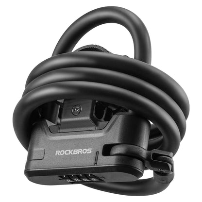 Fahrradschloss Zahlenschloss U - Bügelschloss mit Kabel ca. 1.1m - Fahrradschloss ROCKBROS - EU - NooMii