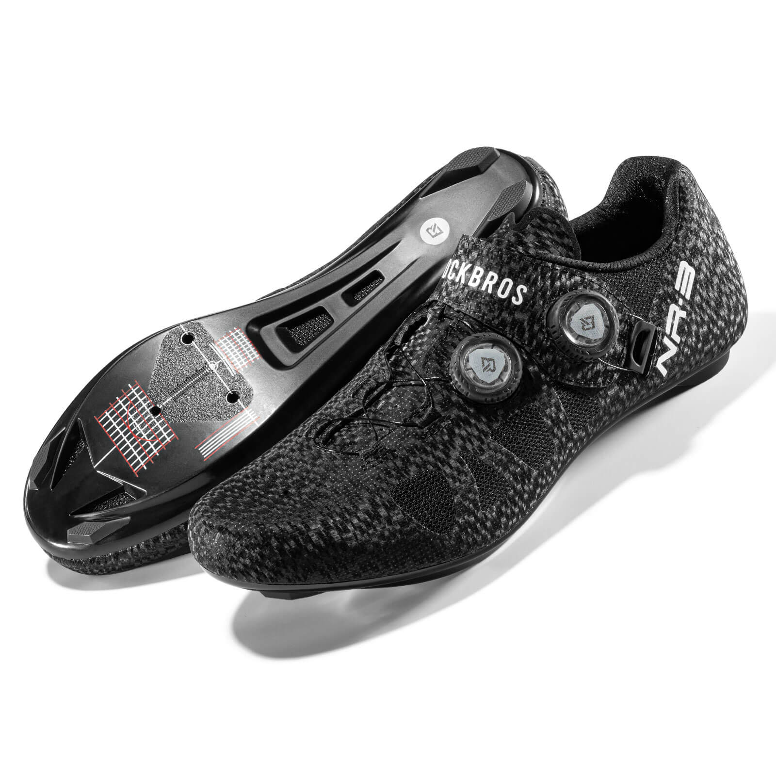 Fahrradschuhe SPD - SL & Look KEO kompatibel - NR3 Serie - Fahrradschuhe ROCKBROS - EU - NooMii