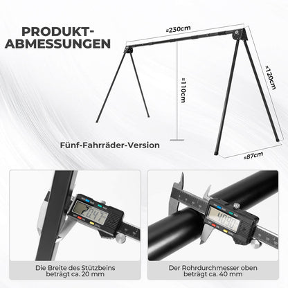 Fahrradständer Aufhängebügel Faltbar Rostfrei Tragfähig bis 80/120 kg - Fahrradständer ROCKBROS - EU - NooMii