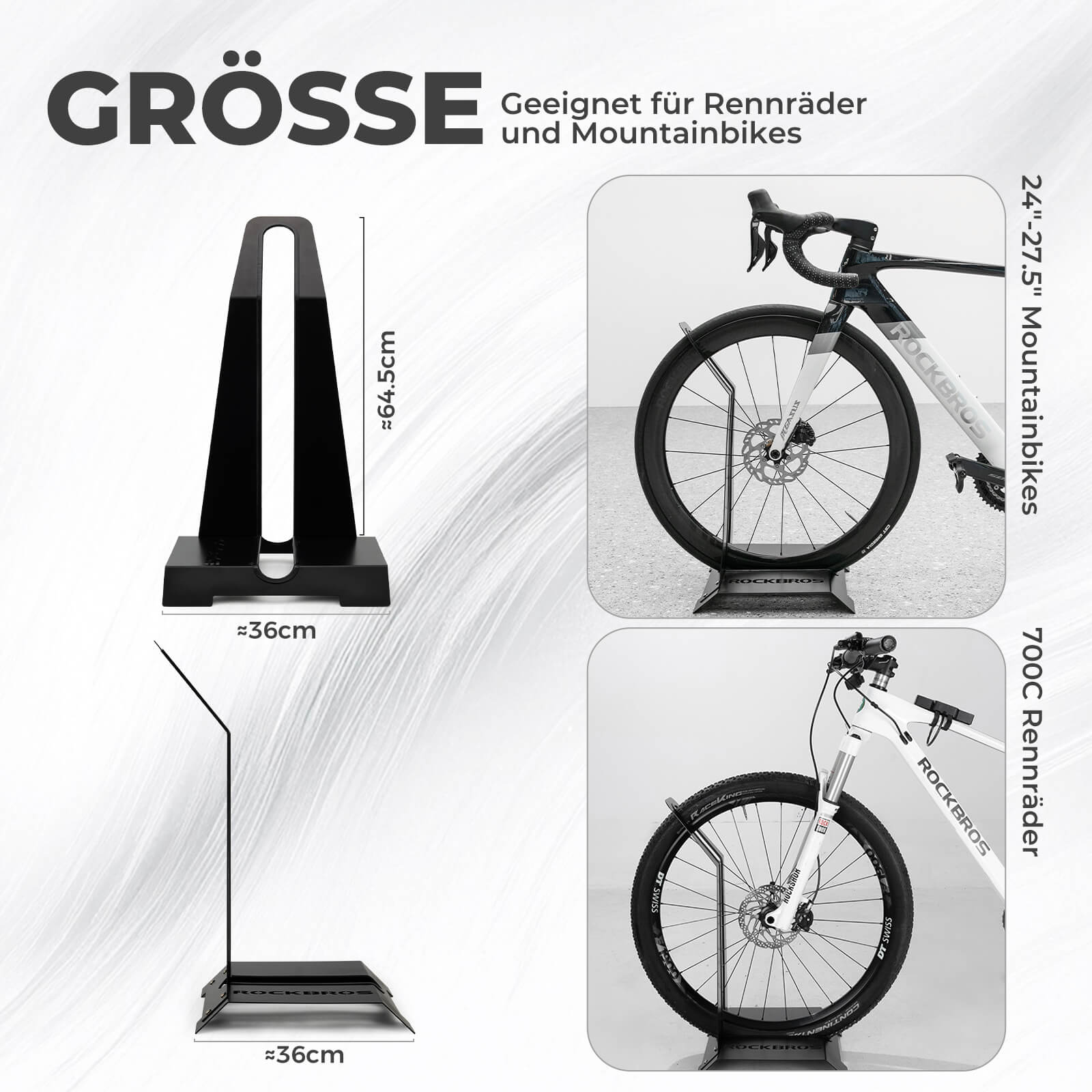 Fahrradständer für 24–27,5 Zoll MTBs und 700C Rennräder - Fahrradständer ROCKBROS - EU - NooMii