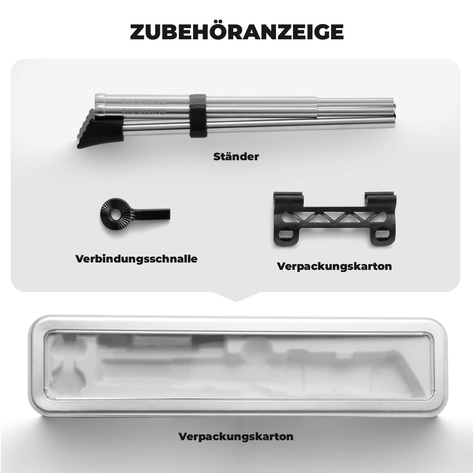 Fahrradständer Klappbar Seitenständer für 26–27,5 Zoll - Fahrradständer ROCKBROS - EU - NooMii