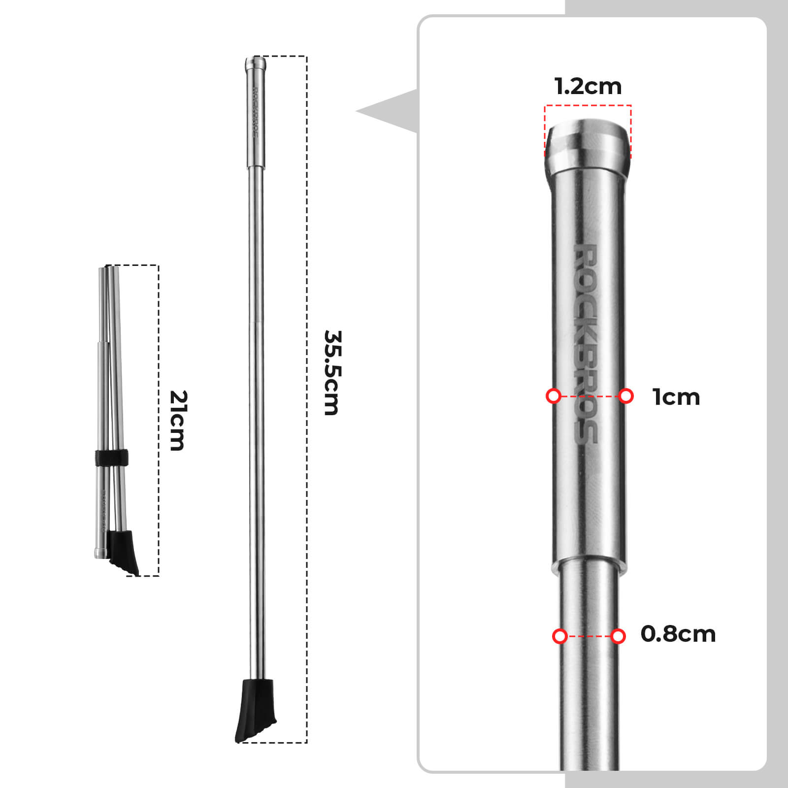 Fahrradständer Klappbar Seitenständer für 26–27,5 Zoll - Fahrradständer ROCKBROS - EU - NooMii
