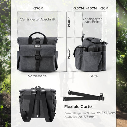 Fahrradtasche Lenkertasche für Brompton 15L+1,8L - Fahrradtaschen ROCKBROS - EU - NooMii
