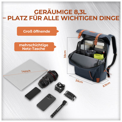 Fahrradtasche Lenkertasche für Brompton Rucksack 7.7L+0.6L - Fahrradtaschen ROCKBROS - EU - NooMii