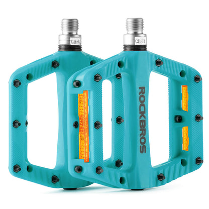 Flat Fahrradpedale Rutschfest mit Reflektorstreifen - Fahrradpedale ROCKBROS - EU - NooMii