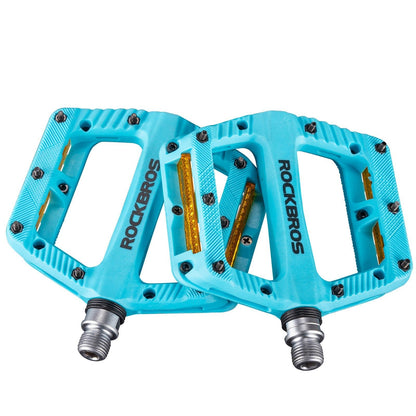 Flat Fahrradpedale Rutschfest mit Reflektorstreifen - Fahrradpedale ROCKBROS - EU - NooMii