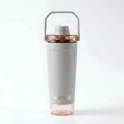 NooMii ProShake 600 – Edelstahl Thermo-Shaker mit Pulverfach (600 ml)