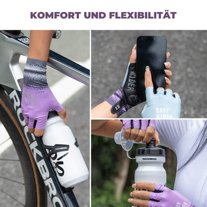 Halbfinger - Fahrradhandschuhe Atmungsaktiv Rutschfest Sommer - Fahrradhandschuhe ROCKBROS - EU - NooMii