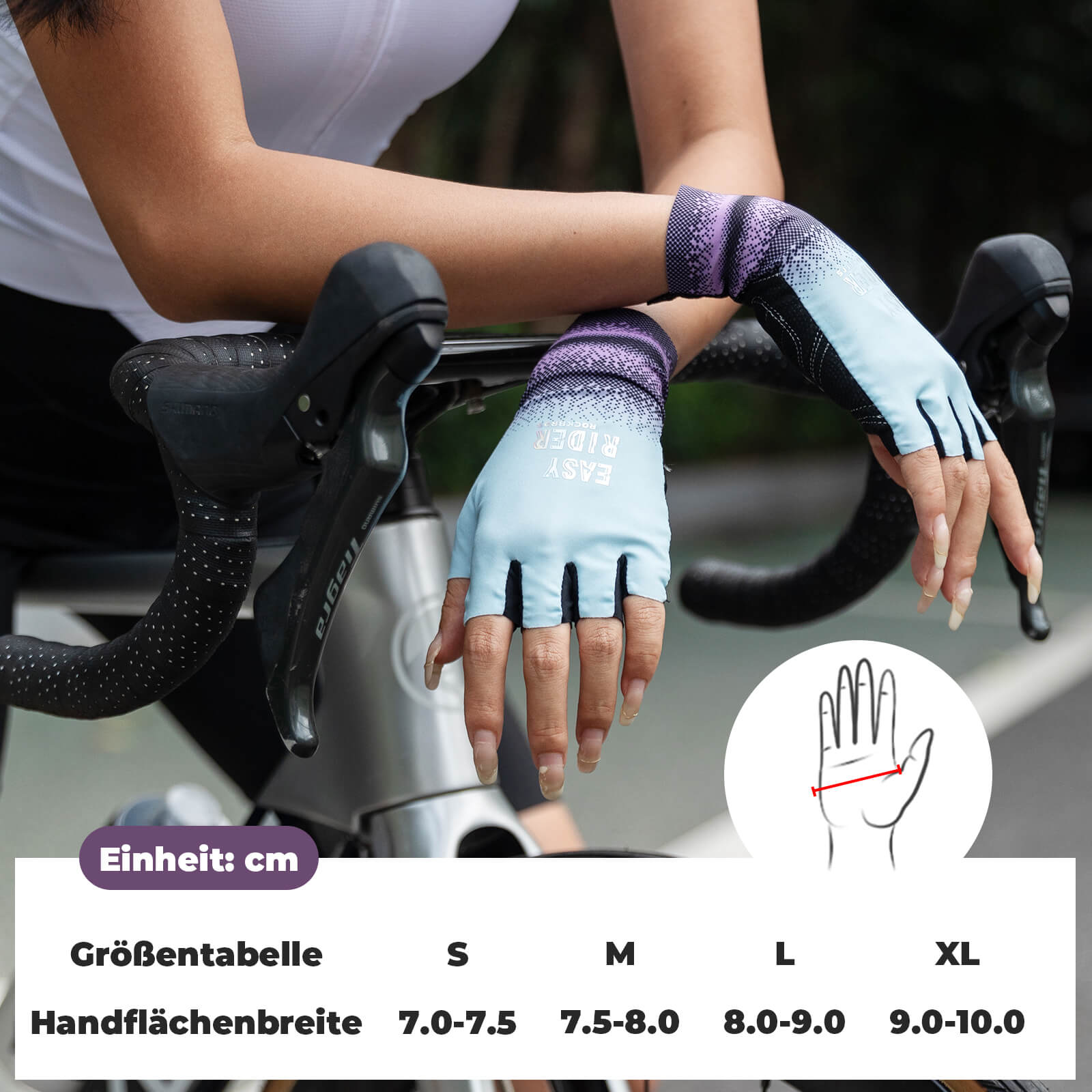 Halbfinger - Fahrradhandschuhe Atmungsaktiv Rutschfest Sommer - Fahrradhandschuhe ROCKBROS - EU - NooMii