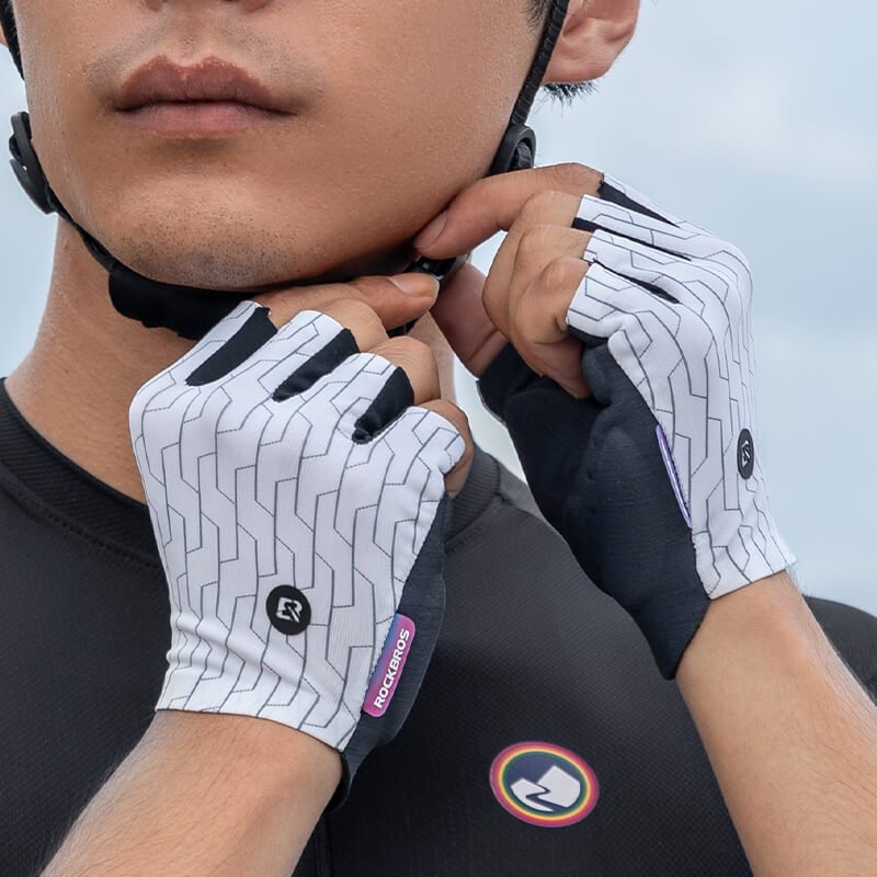 Halbfinger Fahrradhandschuhe Atmungsaktiv Stoßdämpfung Sommer - Fahrradhandschuhe ROCKBROS - EU - NooMii