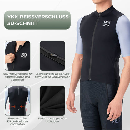 Herren Kurzarm Fahrradtrikot Schnelltrocken Atmungsaktiv Sommer - Fahrradtrikot ROCKBROS - EU - NooMii