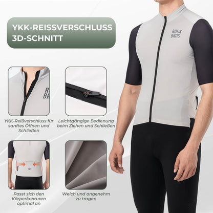 Herren Kurzarm Fahrradtrikot Schnelltrocken Atmungsaktiv Sommer - Fahrradtrikot ROCKBROS - EU - NooMii