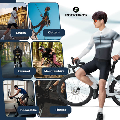 Herren Langarm - Radtrikot Schnell Trocknend Atmungsaktiv - Fahrradtrikot ROCKBROS - EU - NooMii