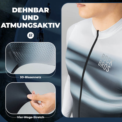 Herren Langarm - Radtrikot Schnell Trocknend Atmungsaktiv - Fahrradtrikot ROCKBROS - EU - NooMii