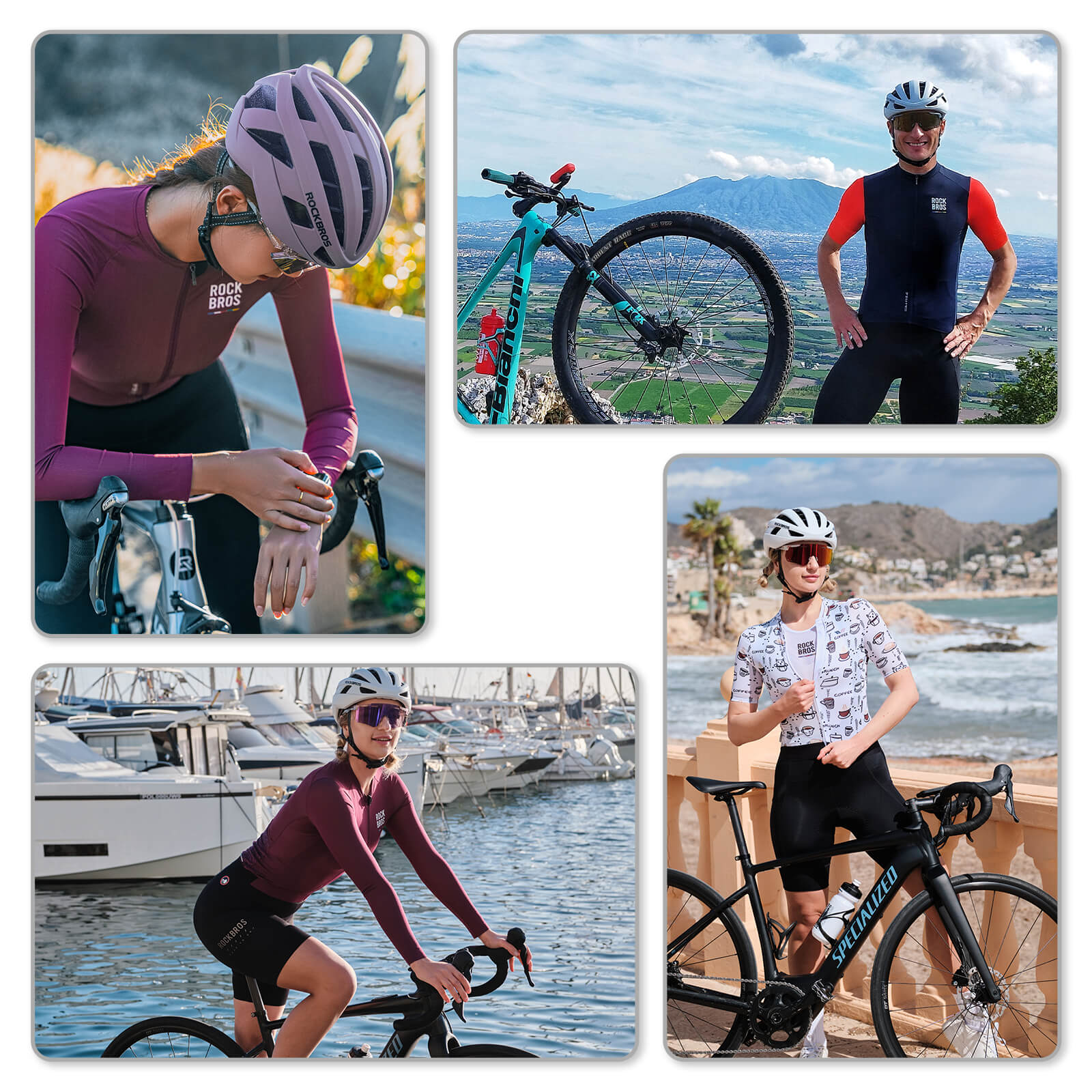 Integrierter Fahrradhelm Stoßfest Verstellbar - Fahrradhelme ROCKBROS - EU - NooMii