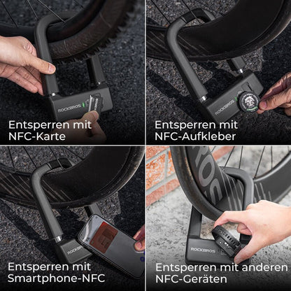Intelligentes NFC Fahrradschloss Wasserdicht - Fahrradschloss ROCKBROS - EU - NooMii