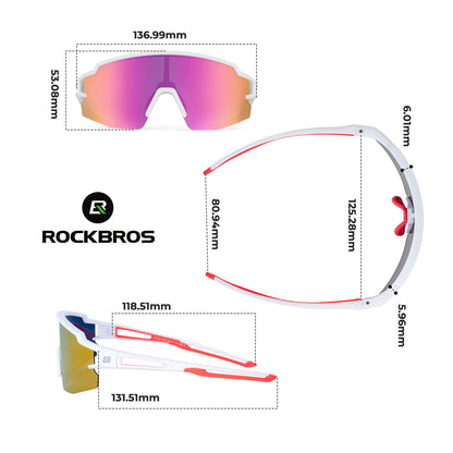 Kinder Fahrradbrille Polarisiert UV400 Schutz - Fahrradbrille ROCKBROS - EU - NooMii