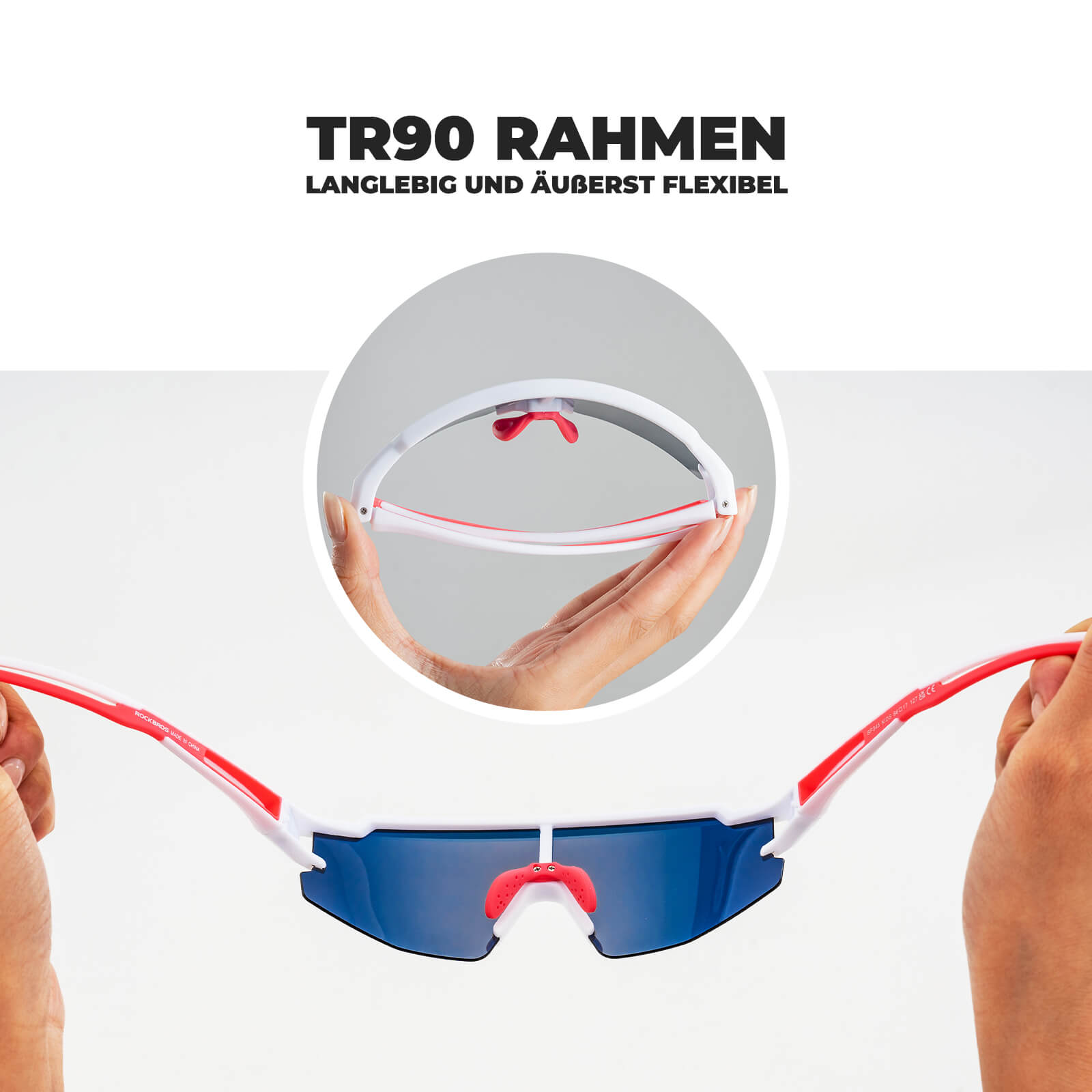 Kinder Fahrradbrille Polarisiert UV400 Schutz - Fahrradbrille ROCKBROS - EU - NooMii