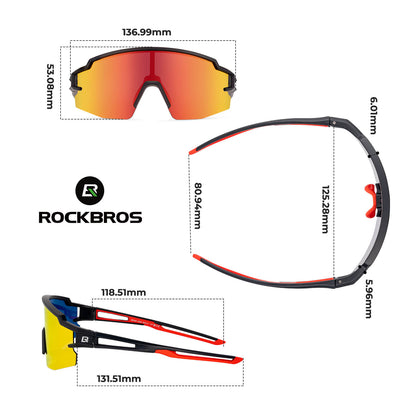 Kinder Fahrradbrille Polarisiert UV400 Schutz - Fahrradbrille ROCKBROS - EU - NooMii