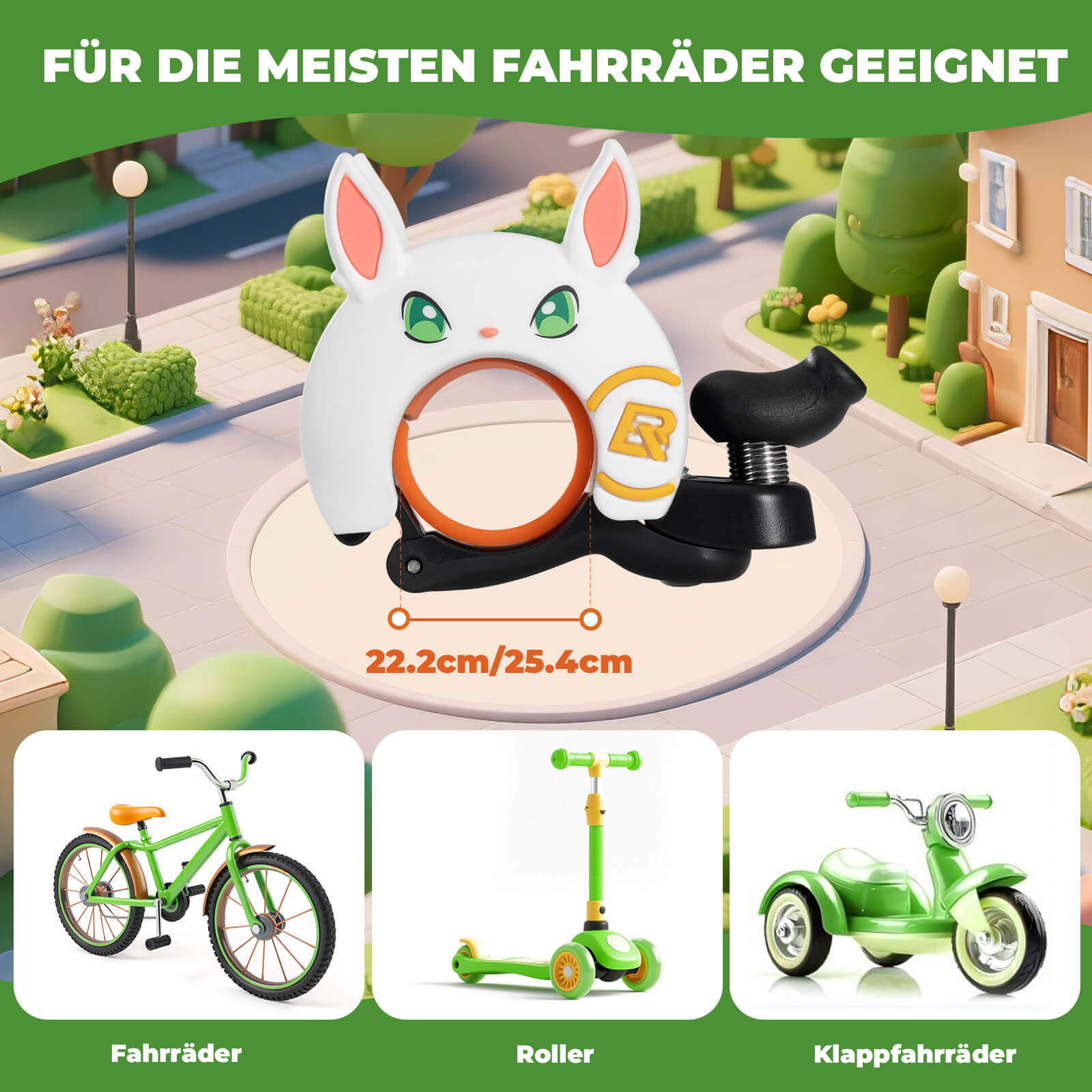 Kinder Fahrradklingel Laut für Lenker 22,2 - 25,4mm - Fahrradklingel ROCKBROS - EU - NooMii