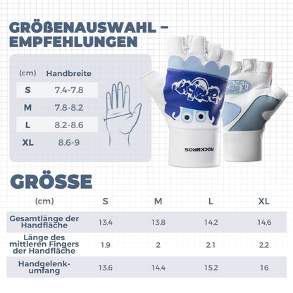 Kinder Halbfinger Fingerlose Fahrradhandschuhe - Fahrradhandschuhe ROCKBROS - EU - NooMii