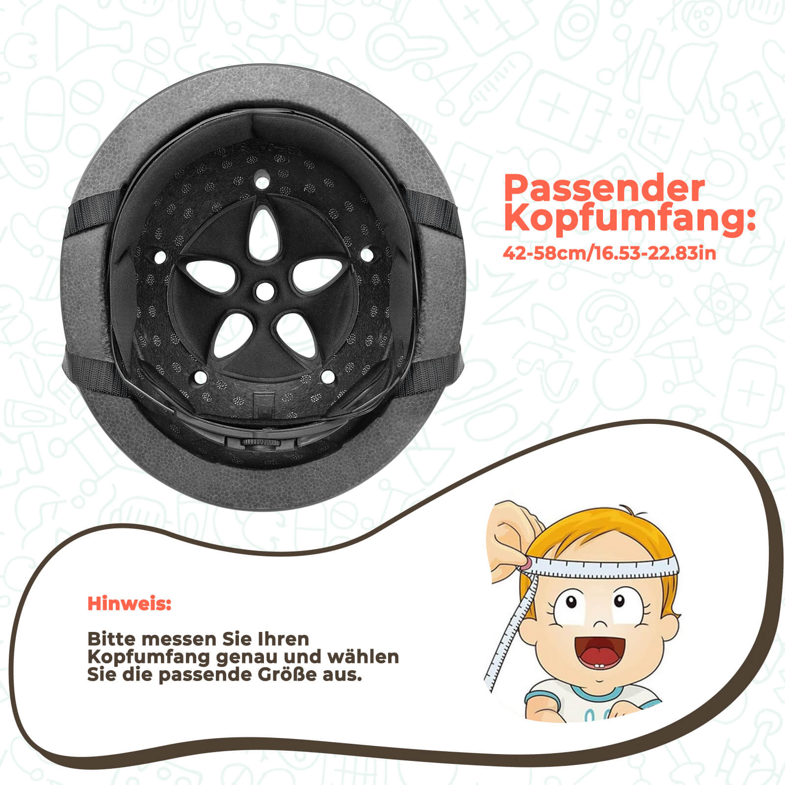 Kinderhelm Fahrradhelm 48 - 52cm 2 - 5 Jahre - Fahrradhelme ROCKBROS - EU - NooMii