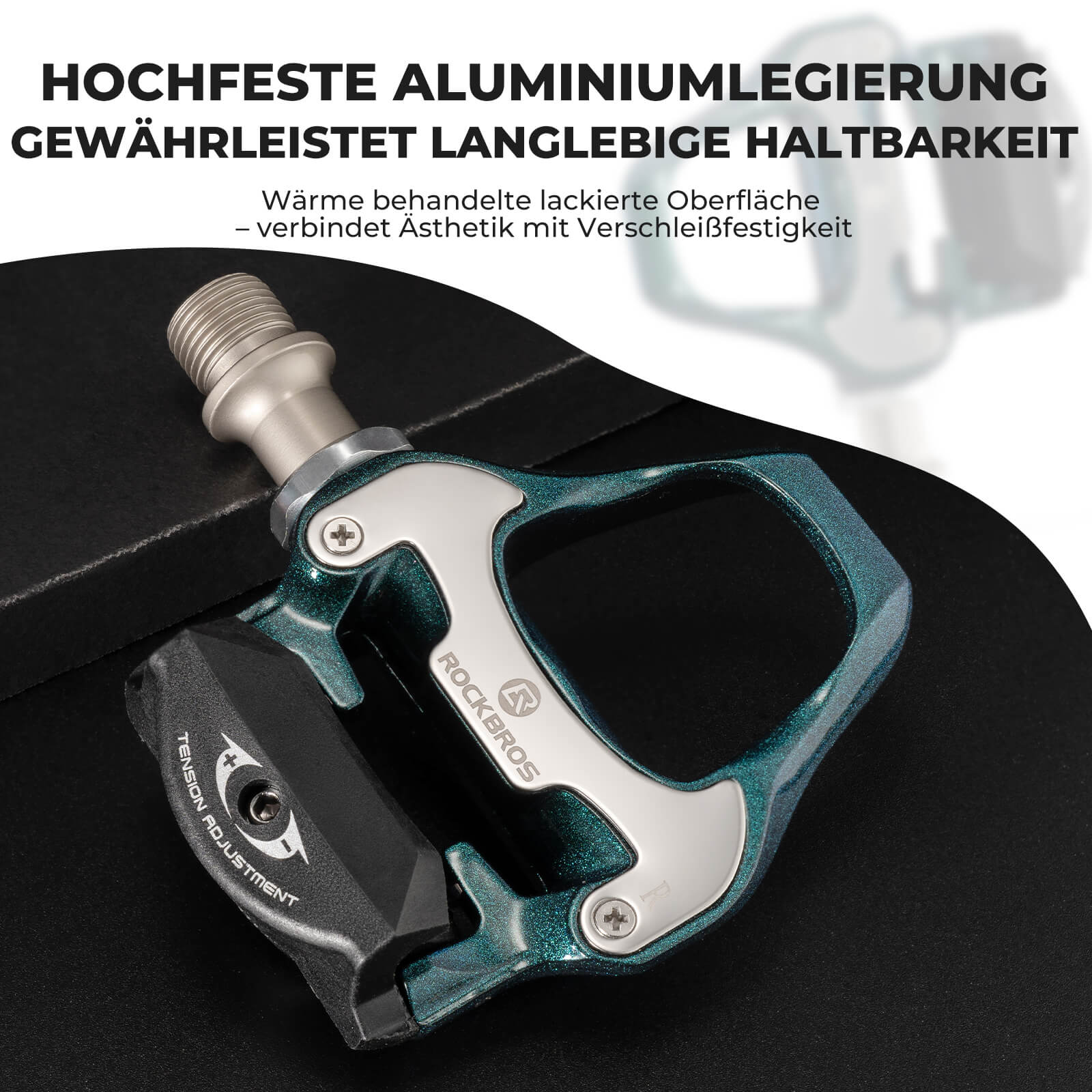 Klickpedale SPD Rennrad Pedale mit Einstellbarer Spannung - Fahrradpedale ROCKBROS - EU - NooMii