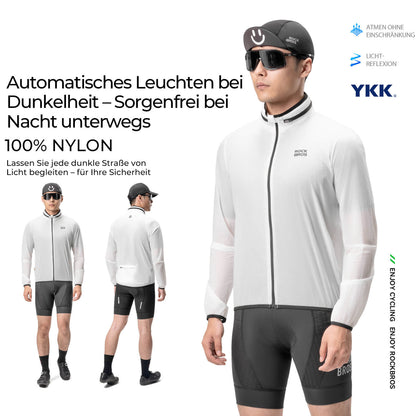 Leichte Fahrradjacke Nachleuchtend Faltbar Sommer Herren/Damen - Fahrradjacke ROCKBROS - EU - NooMii