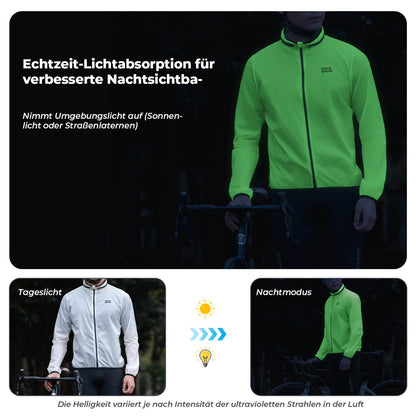 Leichte Fahrradjacke Nachleuchtend Faltbar Sommer Herren/Damen - Fahrradjacke ROCKBROS - EU - NooMii