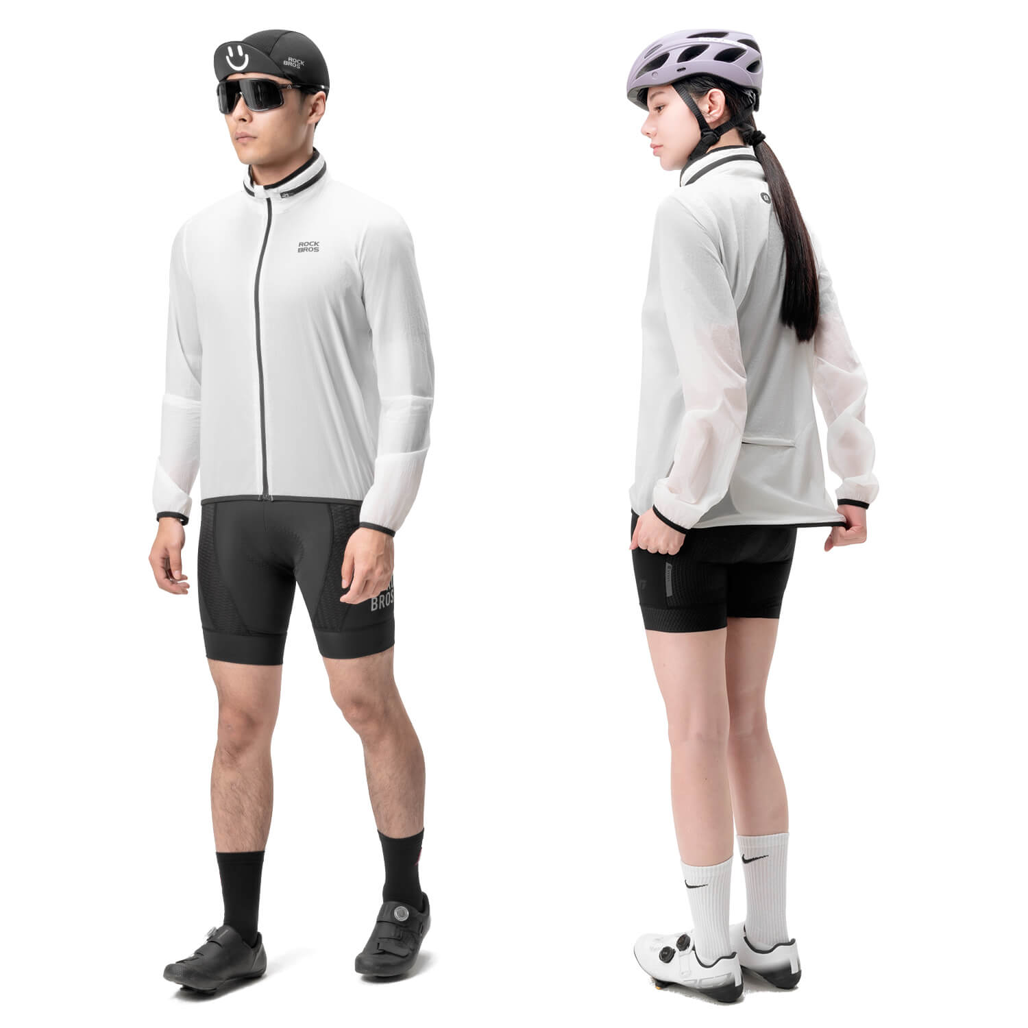 Leichte Fahrradjacke Nachleuchtend Faltbar Sommer Herren/Damen - Fahrradjacke ROCKBROS - EU - NooMii