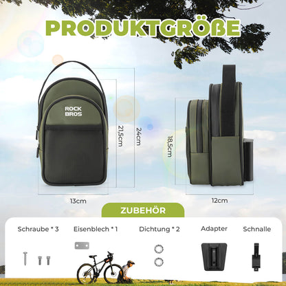 Lenkertasche für Klapprad/Brompton 1,8L - Fahrradtaschen ROCKBROS - EU - NooMii