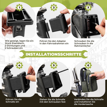 Lenkertasche für Klapprad/Brompton 1,8L - Fahrradtaschen ROCKBROS - EU - NooMii