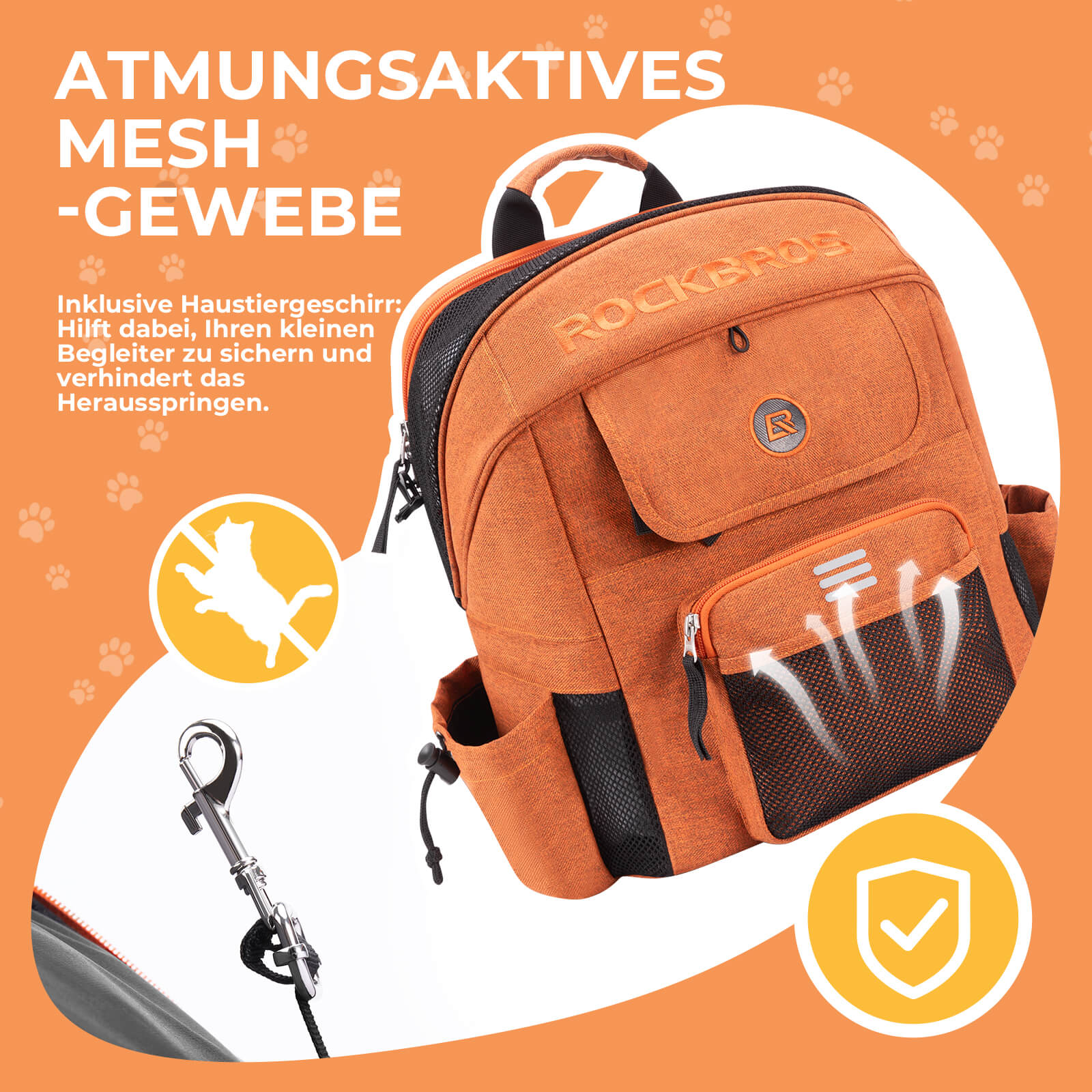 Lenkertasche Haustiertasche für Brompton/Klapprad 21 L - Fahrradtaschen ROCKBROS - EU - NooMii