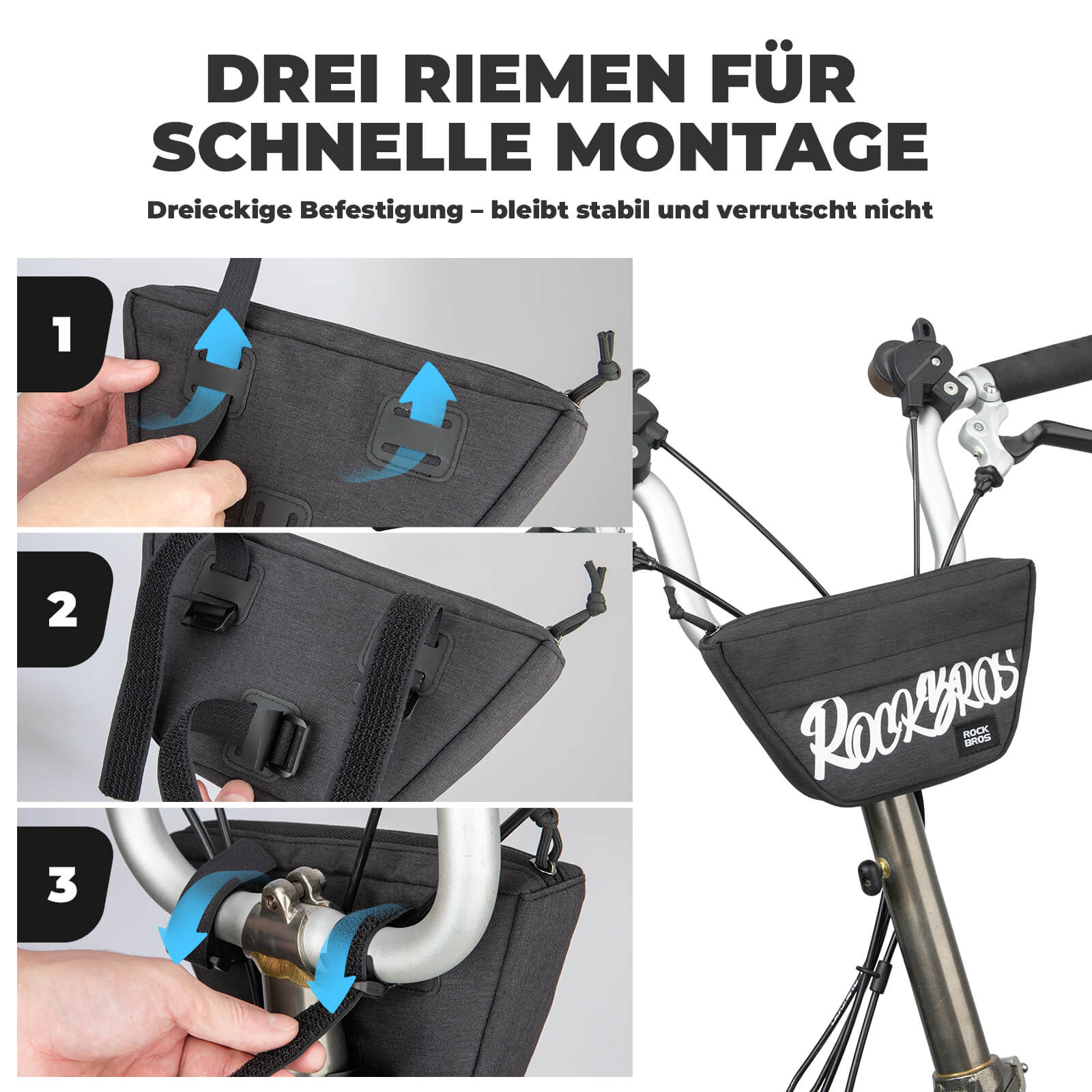 Lenkertasche Leicht Kompakt 0,7L - SketchRide Series - Fahrradtaschen ROCKBROS - EU - NooMii