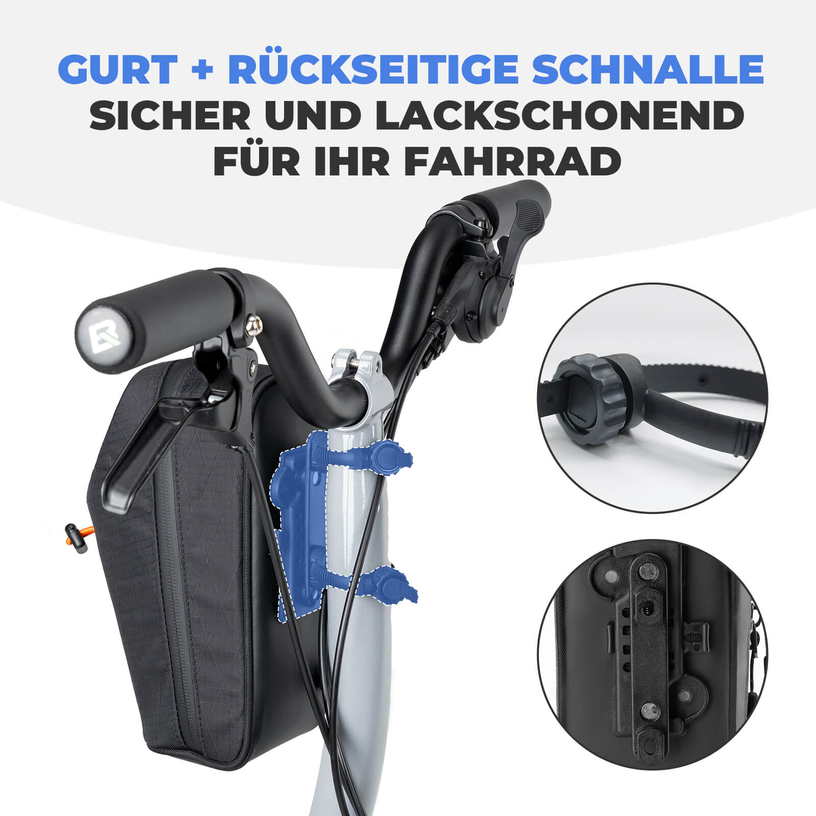 Lenkertasche Wasserflaschentasche 1.5L für Trinkflaschen Ø7 cm - Fahrradtaschen ROCKBROS - EU - NooMii
