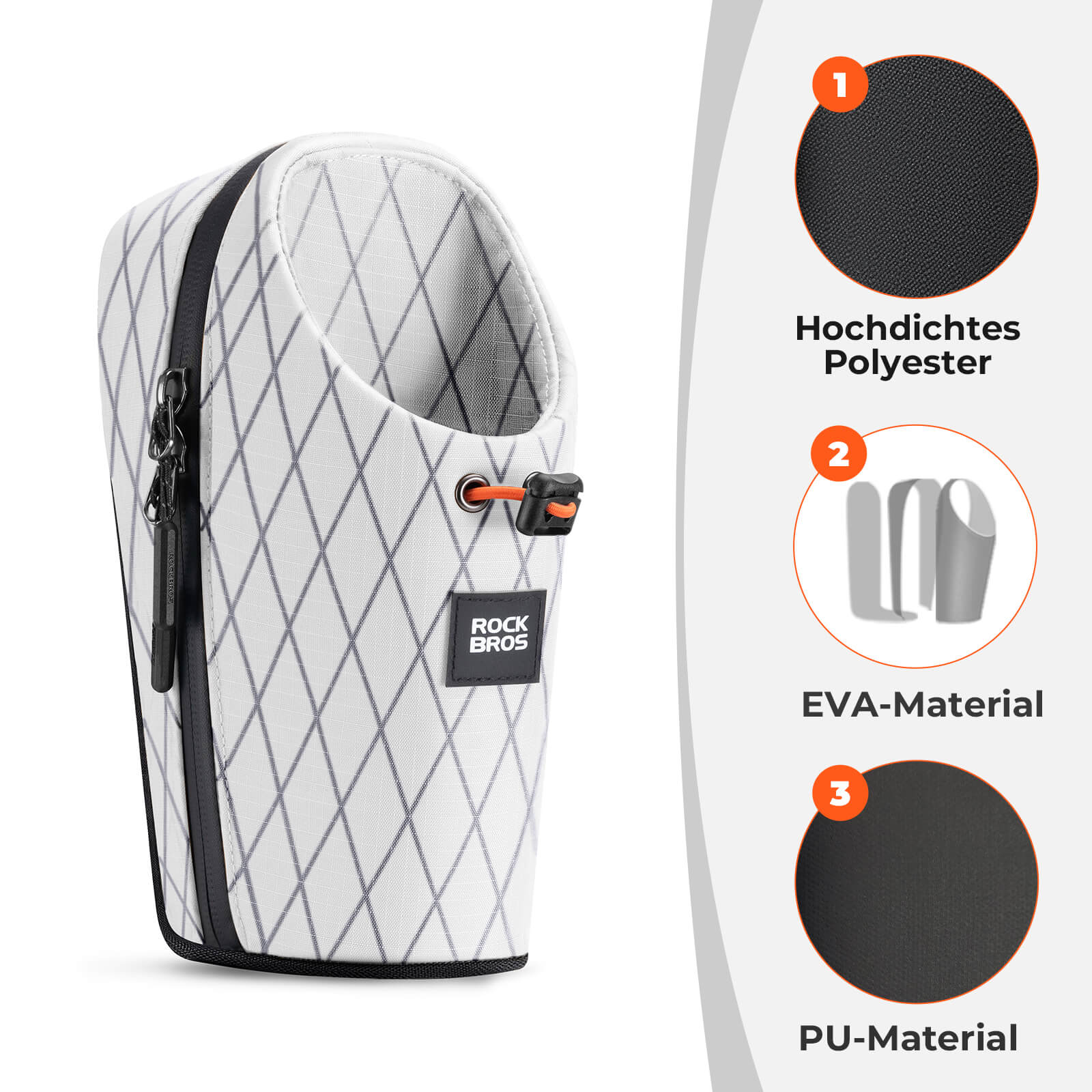 Lenkertasche Wasserflaschentasche 1.5L für Trinkflaschen Ø7 cm - Fahrradtaschen ROCKBROS - EU - NooMii
