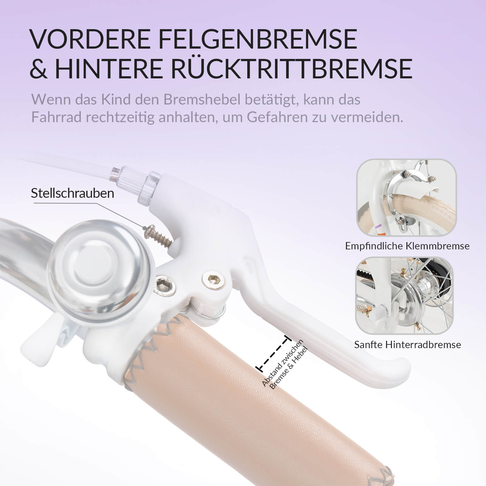 LEVO - 16'' Kinderfahrrad mit Stützrädern - Fahrräder ROCKBROS - EU - NooMii