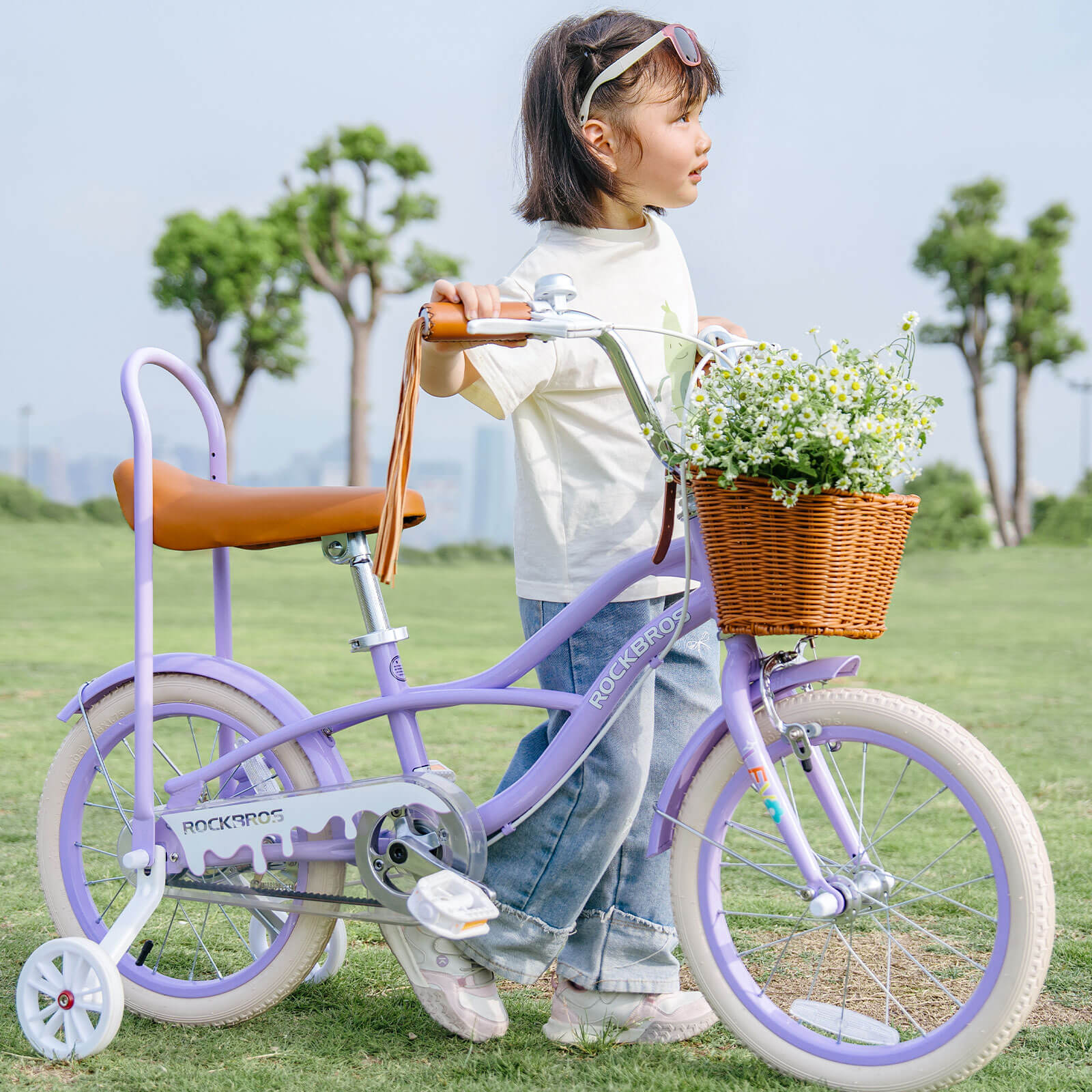 LEVO - 16'' Kinderfahrrad mit Stützrädern - Fahrräder ROCKBROS - EU - NooMii