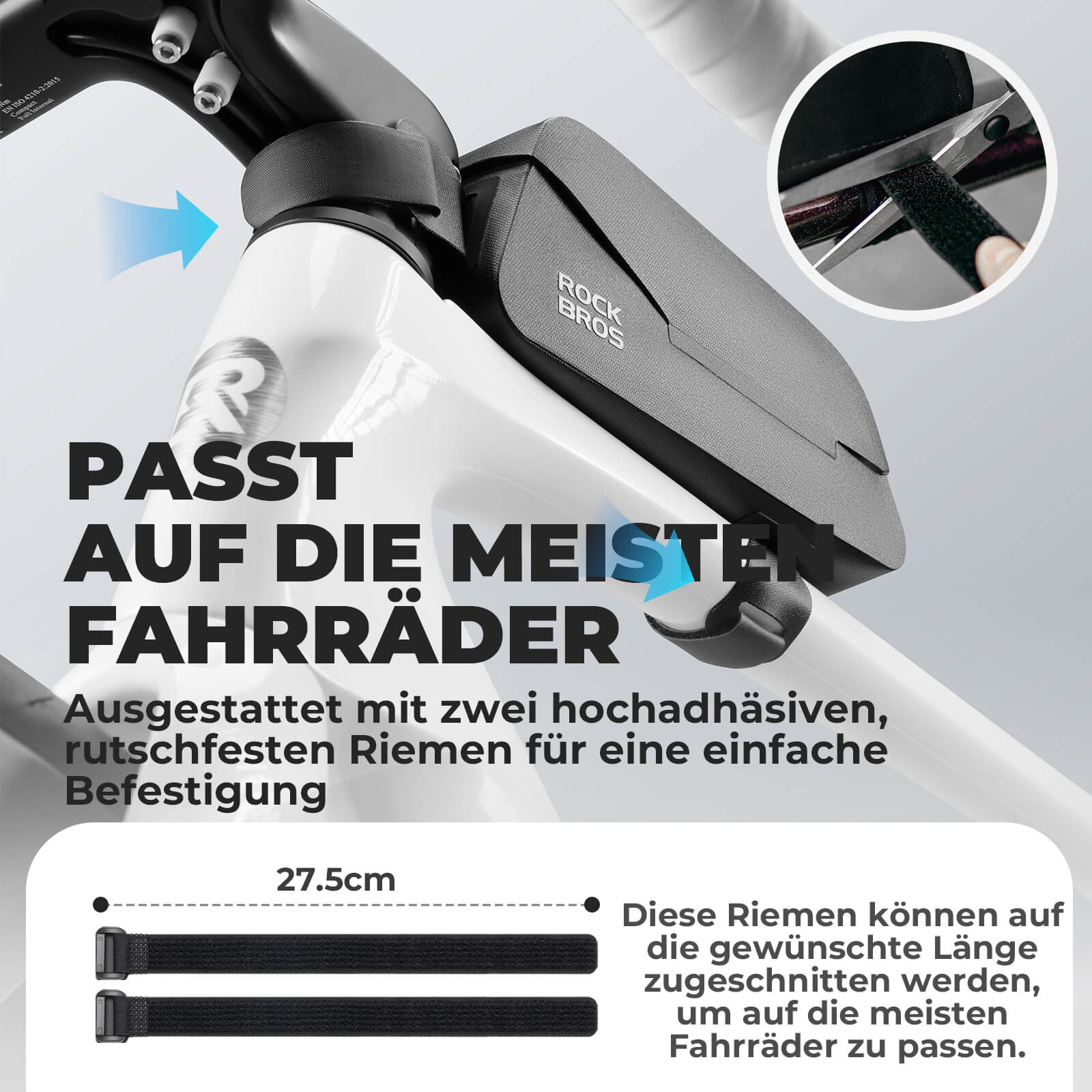 Magnetische Oberrohrtasche 100% Wasserdicht - Fahrradtaschen ROCKBROS - EU - NooMii