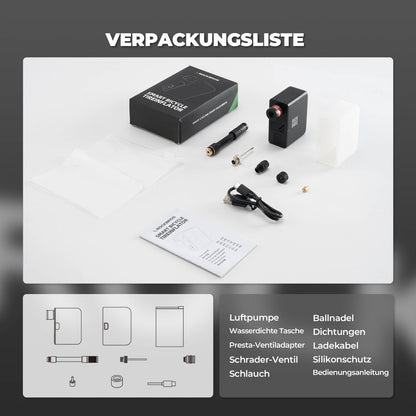 MINI Elektrische Fahrradpumpe AS1 Pro - Fahrrad Luftpumpen ROCKBROS - EU - NooMii