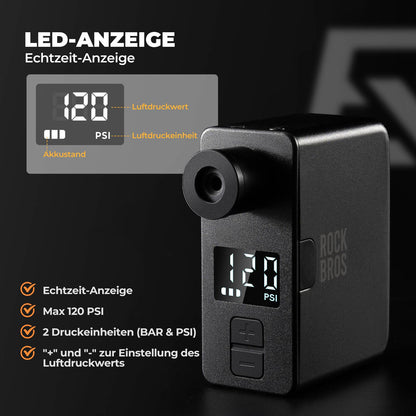 MINI Elektrische Fahrradpumpe AS1 Pro - Fahrrad Luftpumpen ROCKBROS - EU - NooMii