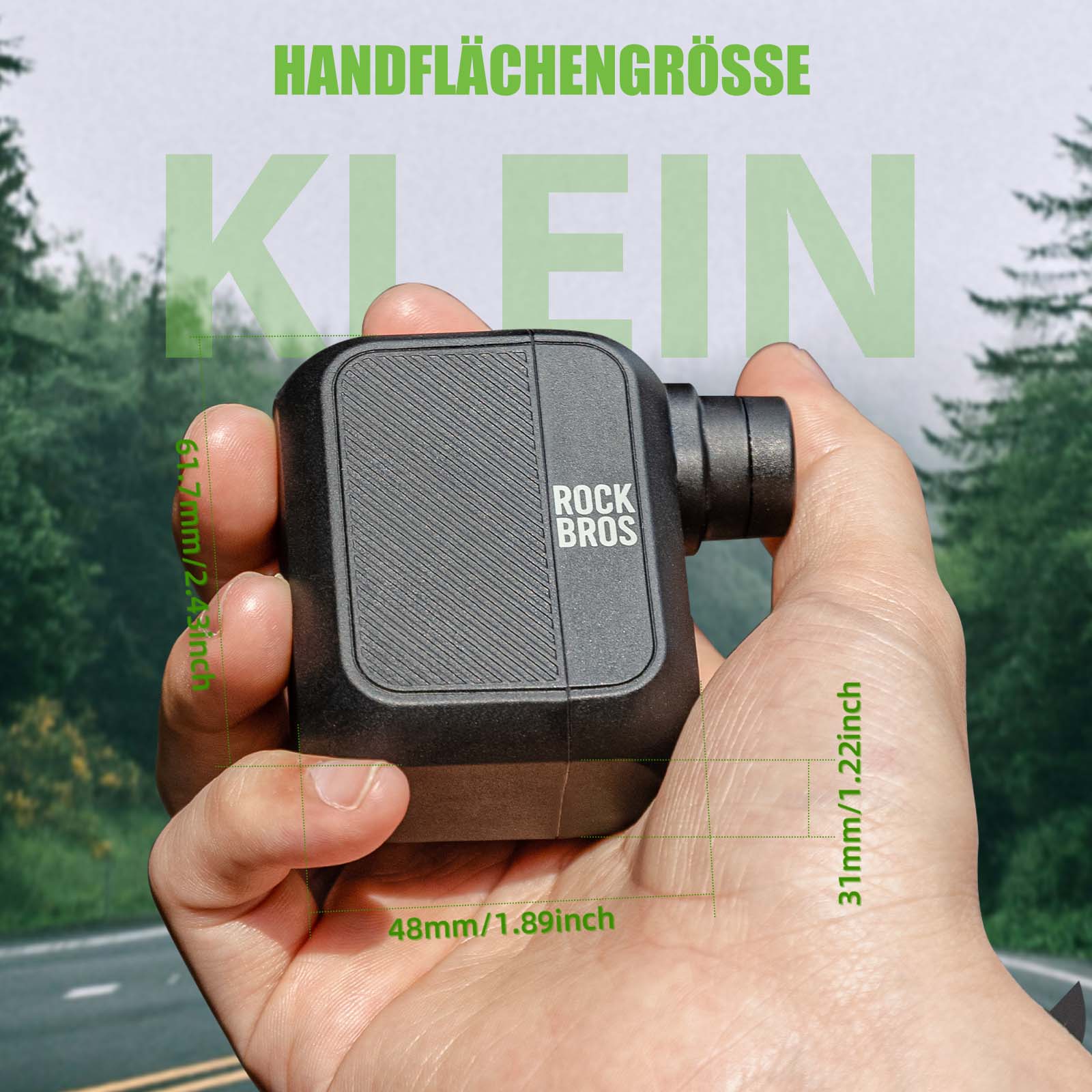 MINI - Elektrische Fahrradpumpe AS110 - Fahrrad Luftpumpen ROCKBROS - EU - NooMii