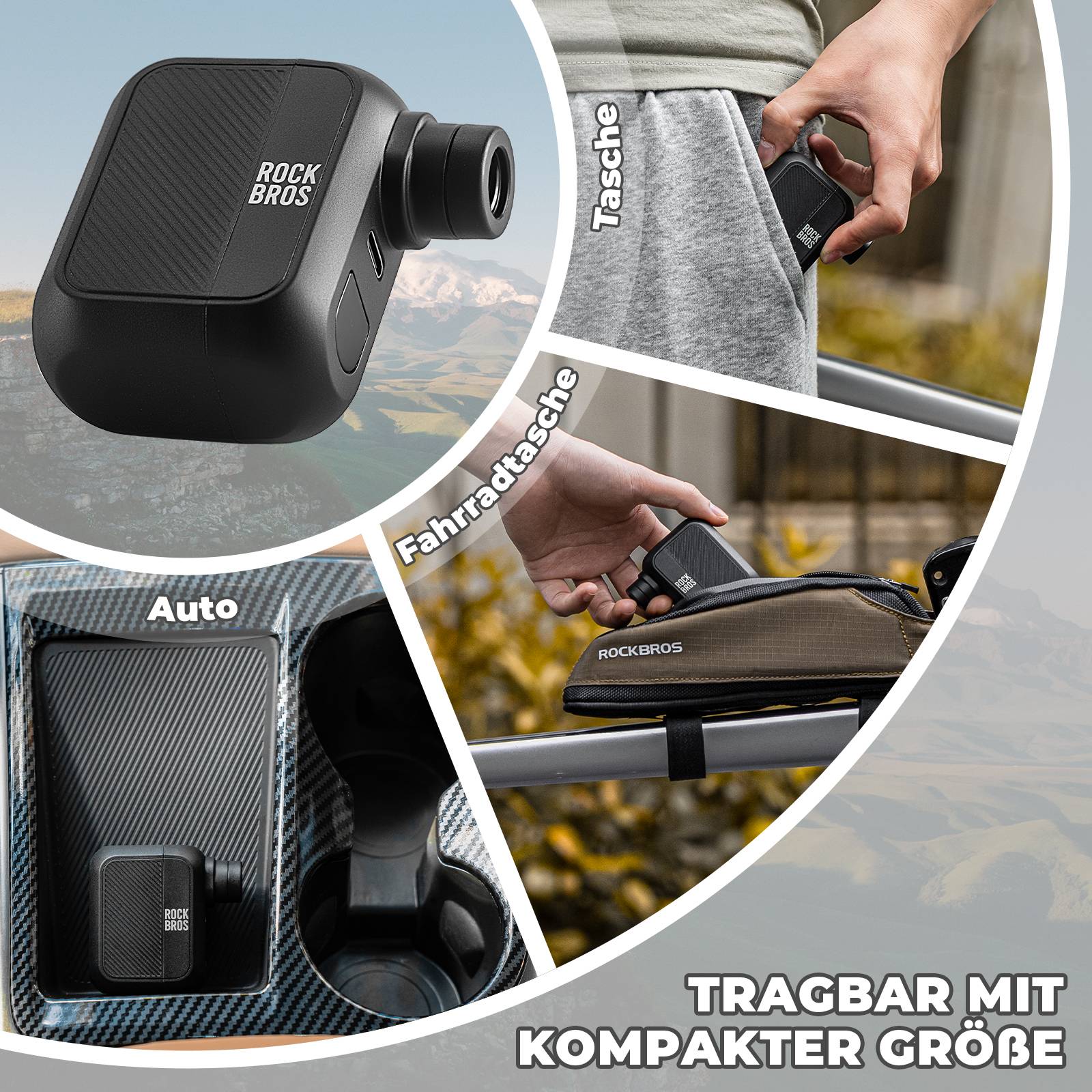 MINI - Elektrische Fahrradpumpe AS110 - Fahrrad Luftpumpen ROCKBROS - EU - NooMii