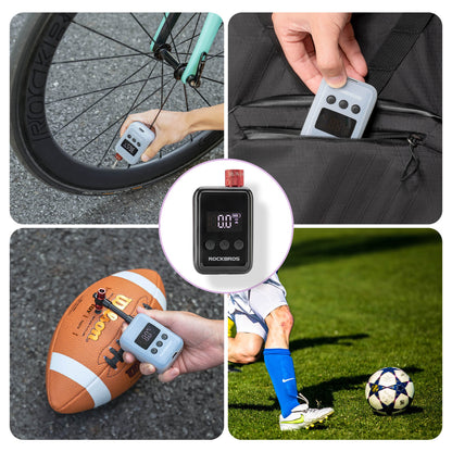 Mini Elektrische Fahrradpumpe LED - Anzeige - Fahrrad Luftpumpen ROCKBROS - EU - NooMii