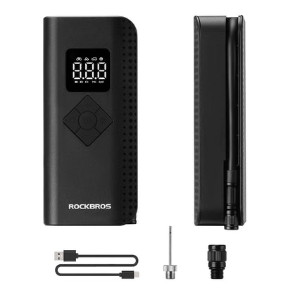 Mini Elektrische Luftpumpe 7 - 150PSI 5 Modi - Fahrrad Luftpumpen ROCKBROS - EU - NooMii