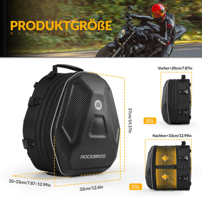 Motorradtasche Wasserdicht Gepäckträgertasche Hecktasche 20 - 35L - Fahrradtaschen ROCKBROS - EU - NooMii