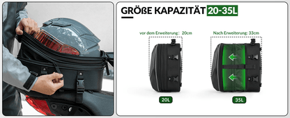 Motorradtasche Wasserdicht Gepäckträgertasche Hecktasche 20 - 35L - Fahrradtaschen ROCKBROS - EU - NooMii