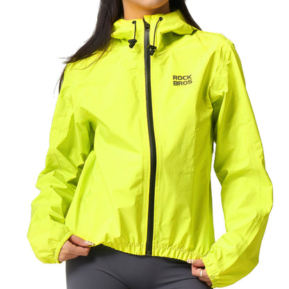 Neon Gelb Jacke Regenjacke Leicht Wasserdicht 0 - 15° Herren/Damen - Fahrradjacke ROCKBROS - EU - NooMii