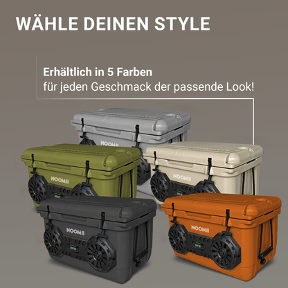 NooMii ArcticBeat 45 – Kühlbox mit integriertem Bluetooth - Lautsprecher | 45L Volumen - Kühlbox NooMii - NooMii